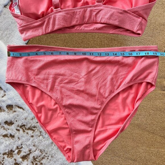 NWT George Plus 2-Piece Bikini in Coral - Size XXL/2X - Picture 7 of 11
